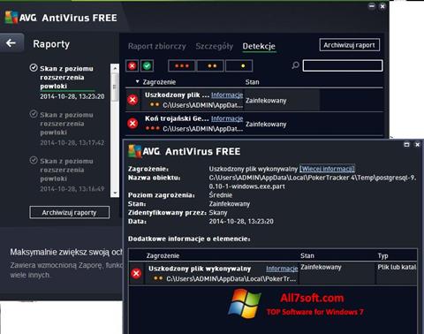 Capture d'écran AVG AntiVirus Free pour Windows 7
