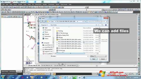 Capture d'écran nanoCAD pour Windows 7