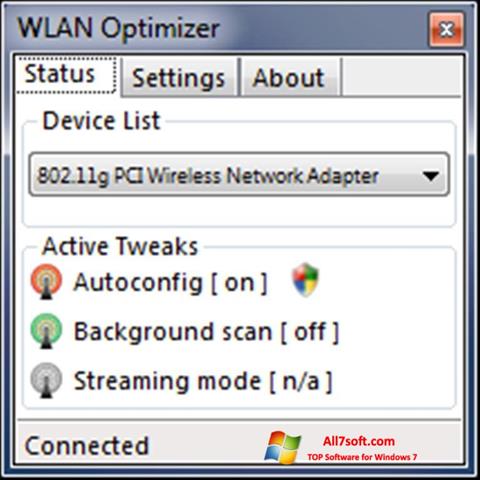 Capture d'écran WLAN Optimizer pour Windows 7