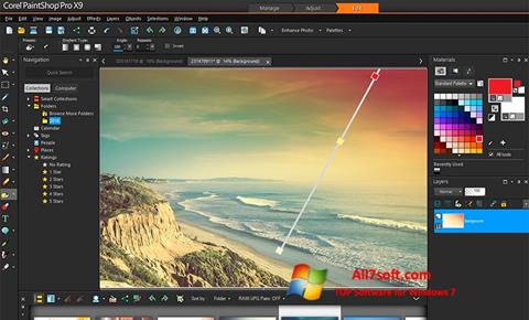 Capture d'écran PaintShop Pro pour Windows 7