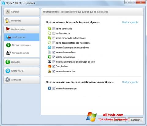 Capture d'écran Skype Beta pour Windows 7