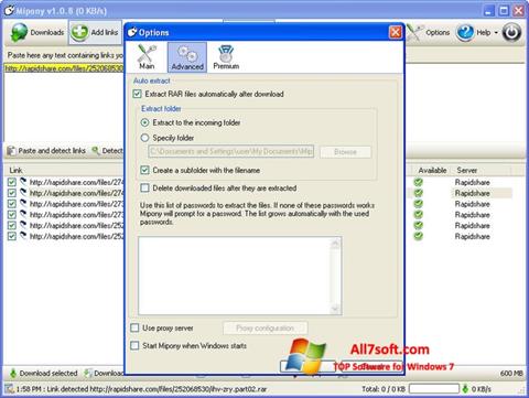 Capture d'écran Mipony pour Windows 7