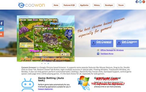 Capture d'écran Coowon Browser pour Windows 7