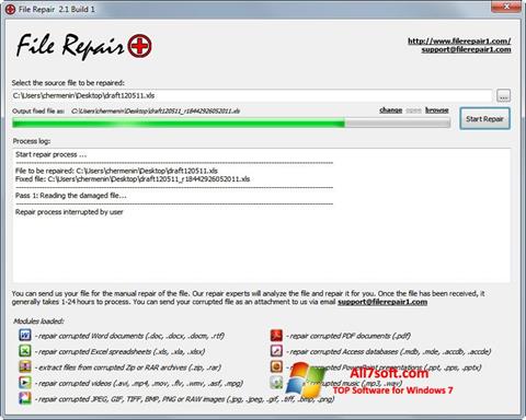 Capture d'écran File Repair pour Windows 7