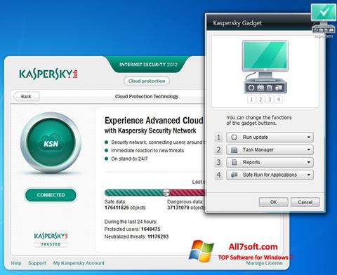 Capture d'écran Kaspersky Internet Security pour Windows 7