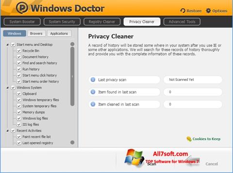 Capture d'écran Windows Doctor pour Windows 7