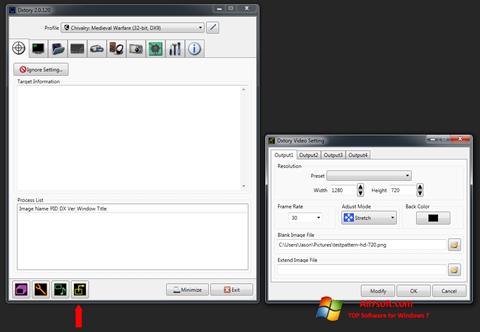 Capture d'écran Dxtory pour Windows 7