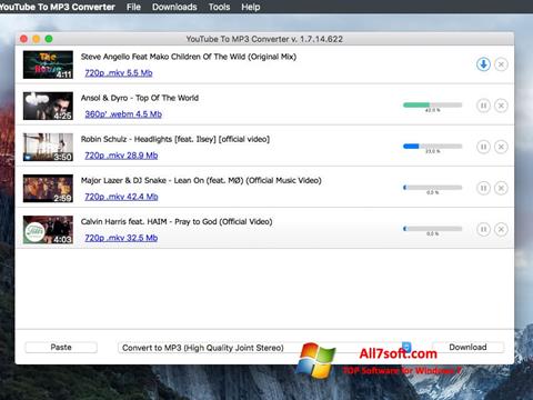 Capture d'écran Free YouTube to MP3 Converter pour Windows 7