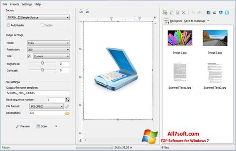 Capture d'écran WinScan2PDF pour Windows 7
