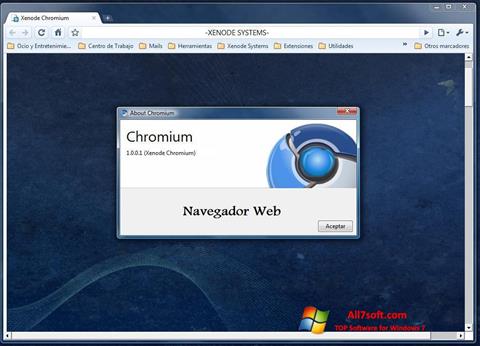Capture d'écran Chromium pour Windows 7