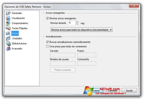Capture d'écran USB Safely Remove pour Windows 7