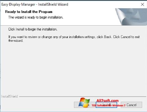 Capture d'écran Easy Display Manager pour Windows 7
