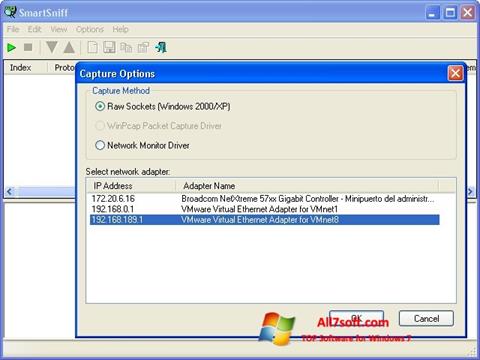 Capture d'écran SmartSniff pour Windows 7