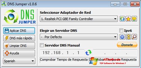 Capture d'écran DNS Jumper pour Windows 7
