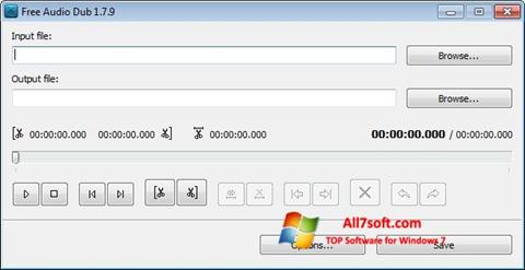 Capture d'écran Free Audio Dub pour Windows 7