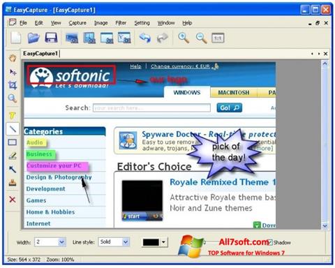Capture d'écran EasyCapture pour Windows 7