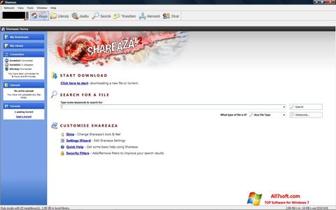 Capture d'écran Shareaza pour Windows 7