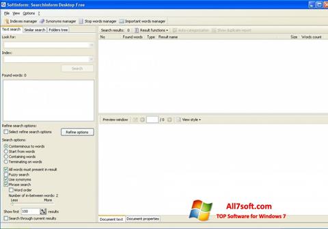 Capture d'écran SearchInform pour Windows 7