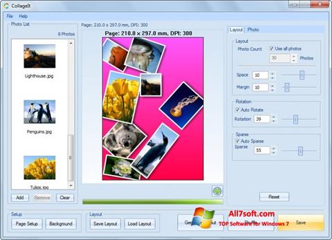 Capture d'écran CollageIt pour Windows 7