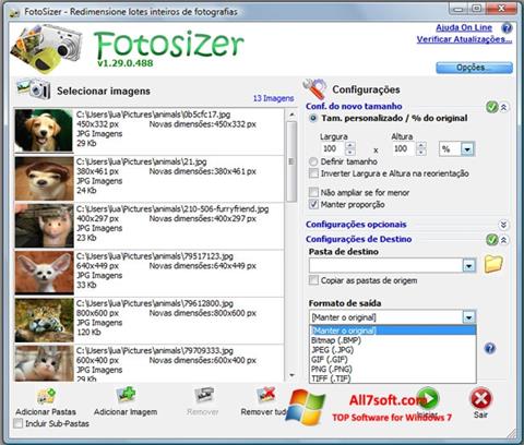 Capture d'écran Fotosizer pour Windows 7