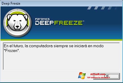 Capture d'écran Deep Freeze pour Windows 7