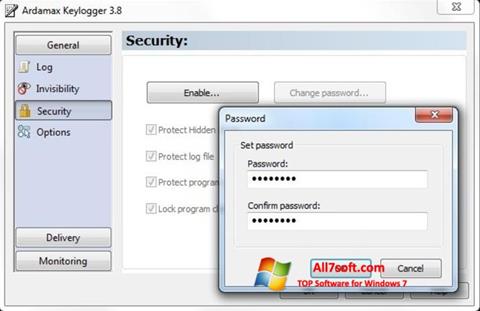 Capture d'écran Ardamax Keylogger pour Windows 7