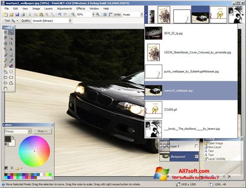 Capture d'écran Paint.NET pour Windows 7