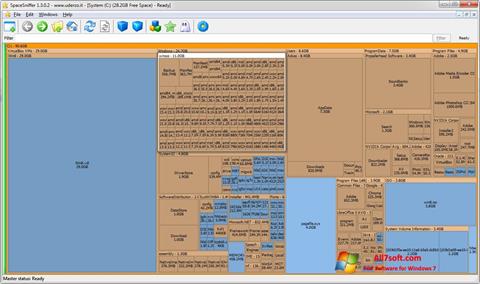 Capture d'écran SpaceSniffer pour Windows 7