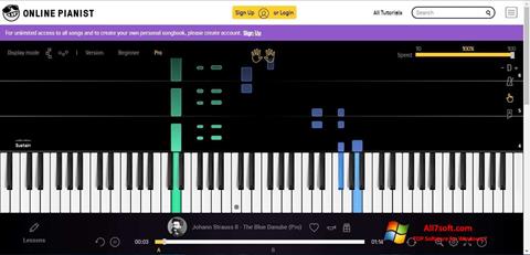 Capture d'écran Virtual Piano pour Windows 7