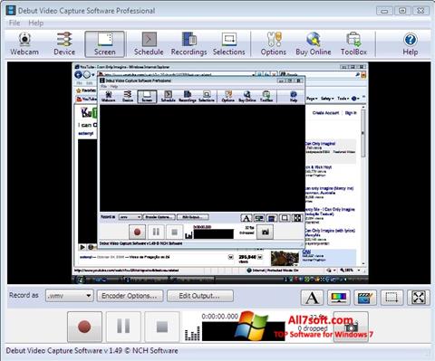 Capture d'écran Debut Video Capture pour Windows 7