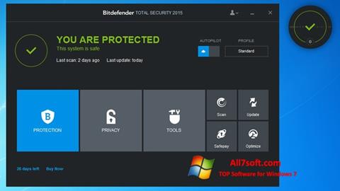 Capture d'écran Bitdefender pour Windows 7