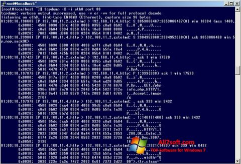 Capture d'écran TCPDUMP pour Windows 7
