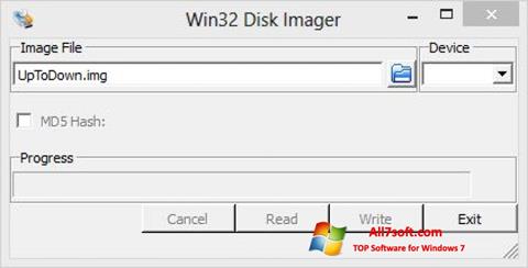 Capture d'écran Win32 Disk Imager pour Windows 7