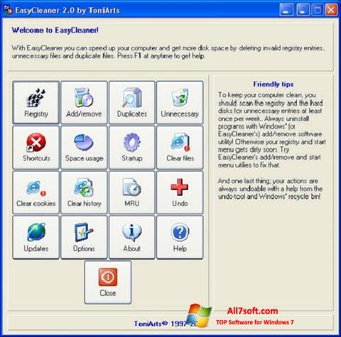 Capture d'écran EasyCleaner pour Windows 7