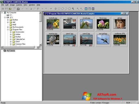 Capture d'écran Olympus Master pour Windows 7