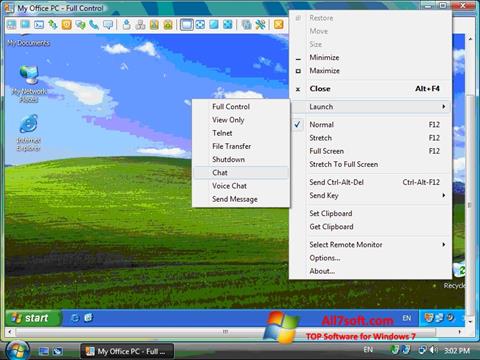 Capture d'écran Radmin pour Windows 7