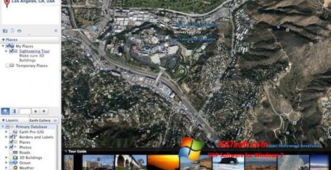 Capture d'écran Google Earth Pro pour Windows 7