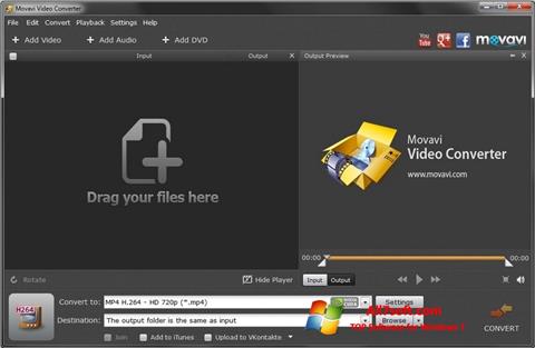 Capture d'écran Movavi Video Converter pour Windows 7