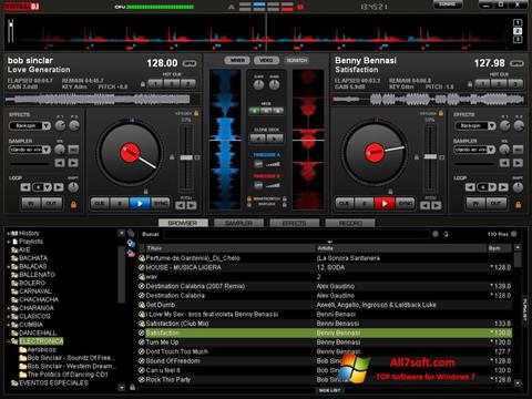 Capture d'écran Virtual DJ Pro pour Windows 7