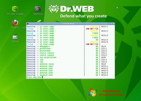 Capture d'écran Dr.Web LiveCD pour Windows 7