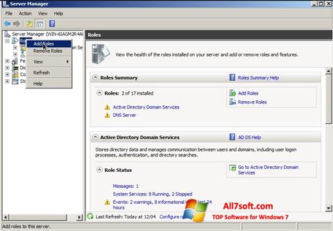 Capture d'écran Open Server pour Windows 7