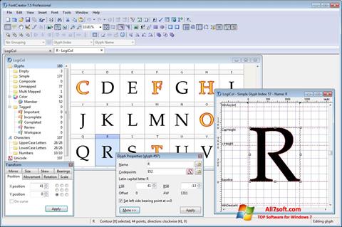 Capture d'écran Font Creator pour Windows 7