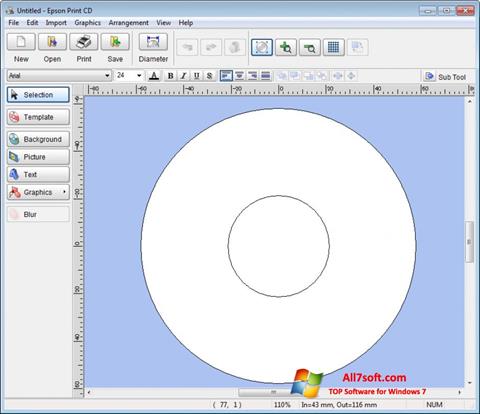Capture d'écran EPSON Print CD pour Windows 7