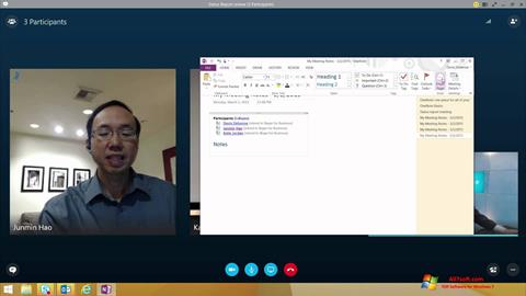 Capture d'écran Skype for Business pour Windows 7