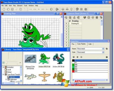 Capture d'écran Toon Boom Studio pour Windows 7