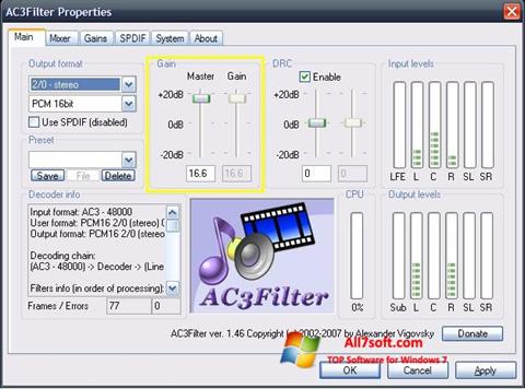 Capture d'écran AC3Filter pour Windows 7
