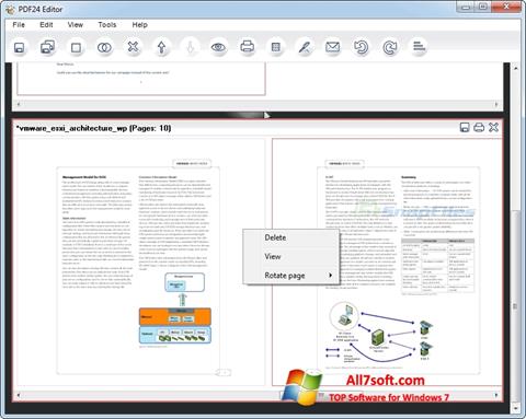 Capture d'écran PDF24 Creator pour Windows 7