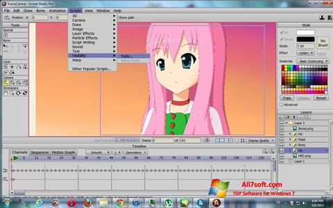 Capture d'écran Anime Studio pour Windows 7