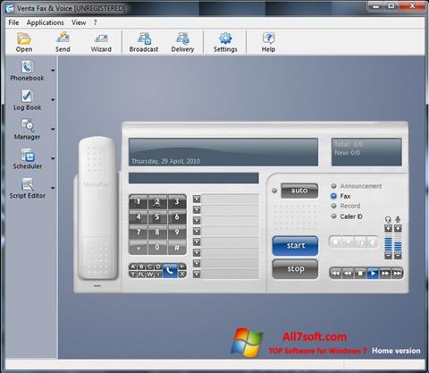 Capture d'écran VentaFax pour Windows 7