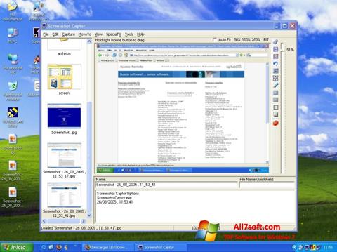 Capture d'écran Screenshot Captor pour Windows 7